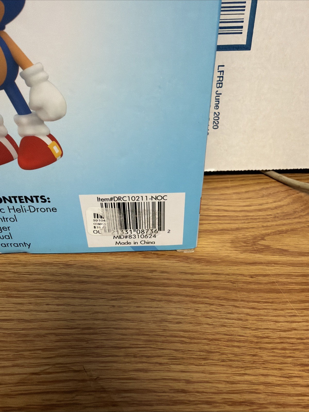 Classic Sonic The Hedgehog HELI-DRONE FLYER Inc Remote Control Hand Sensor NEW