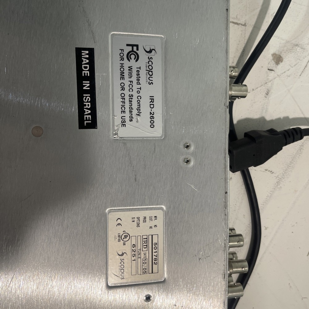 SCOPUS IRD-2600 Professional Receiver Decoder