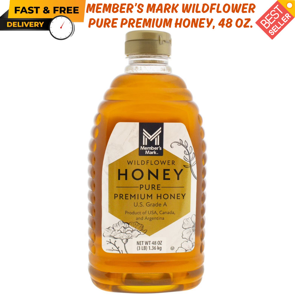 Member’s Mark Wildflower Pure Premium Honey, 48 oz. US Grade A Honey FREE SHIP