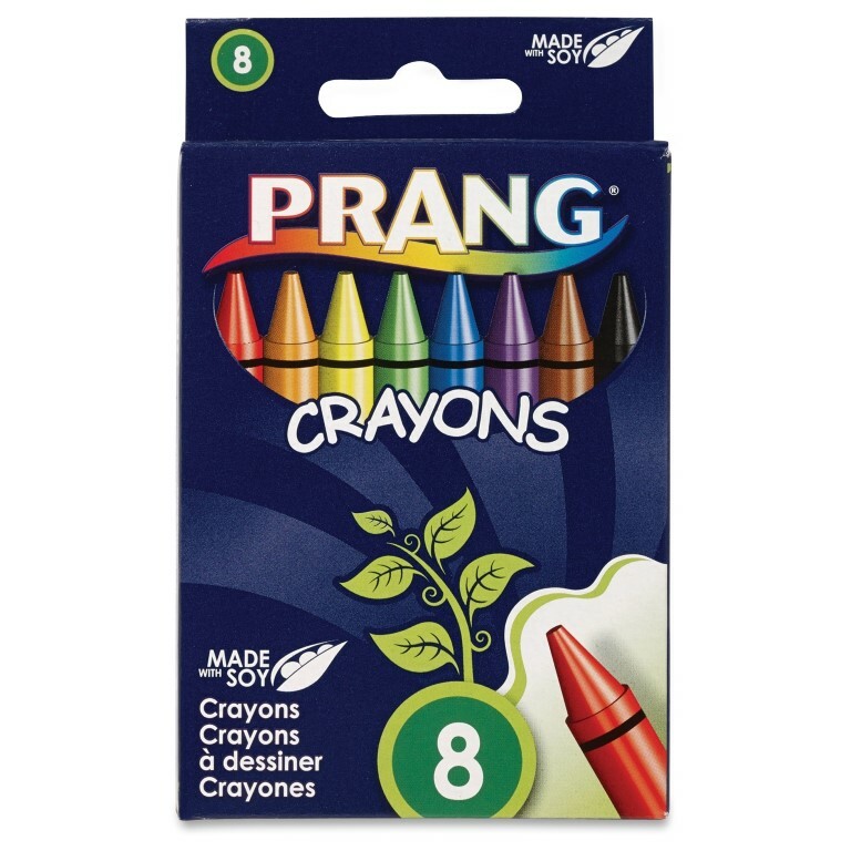Prang Crayons Large Assorted Size 8 pk