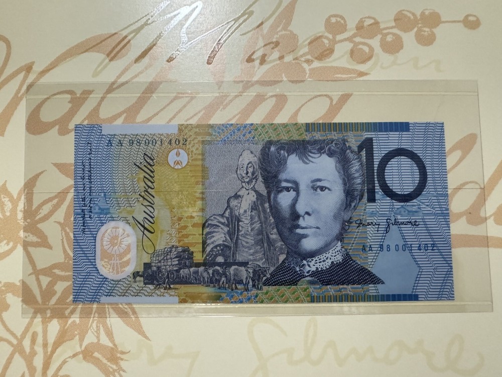 1998 Australia McFarlane/Evans Deluxe UNC Polymer Note Set $5-$100 #1402