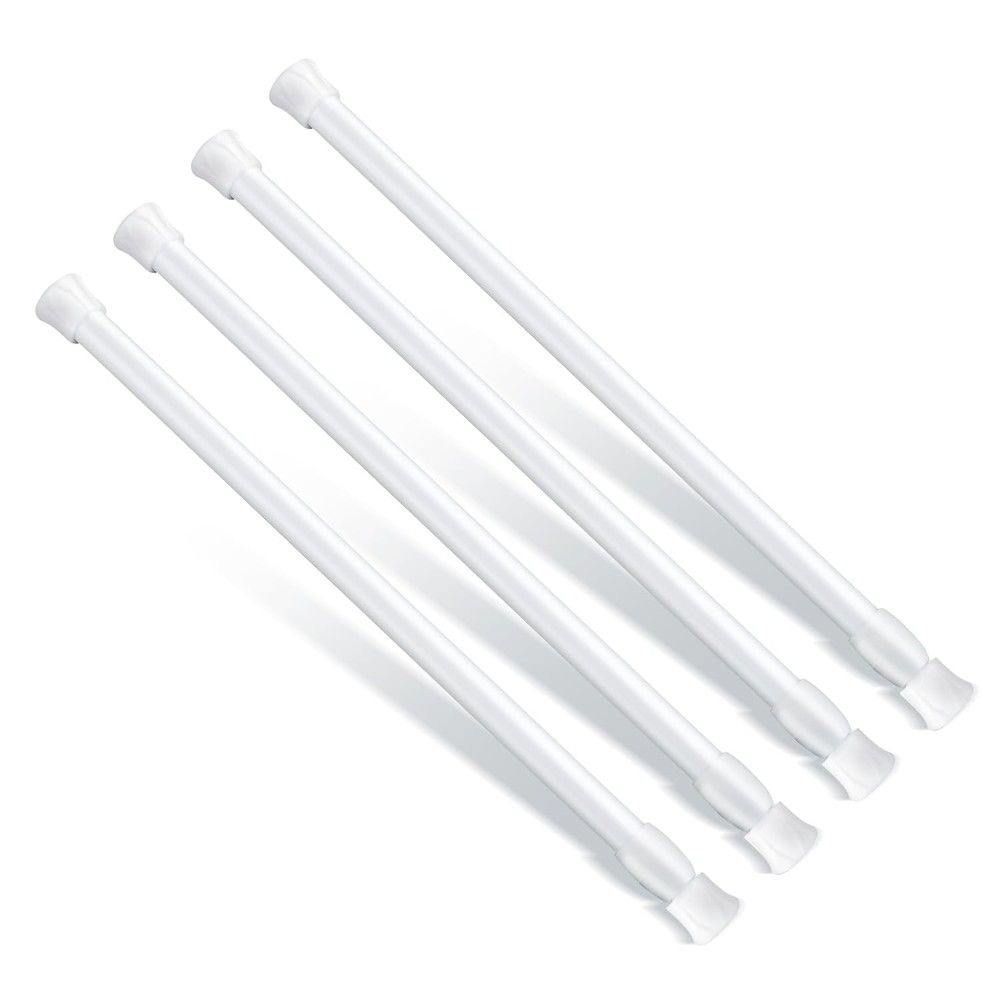 4pcs Adjustable Window Security Bars White 11.8 19.7