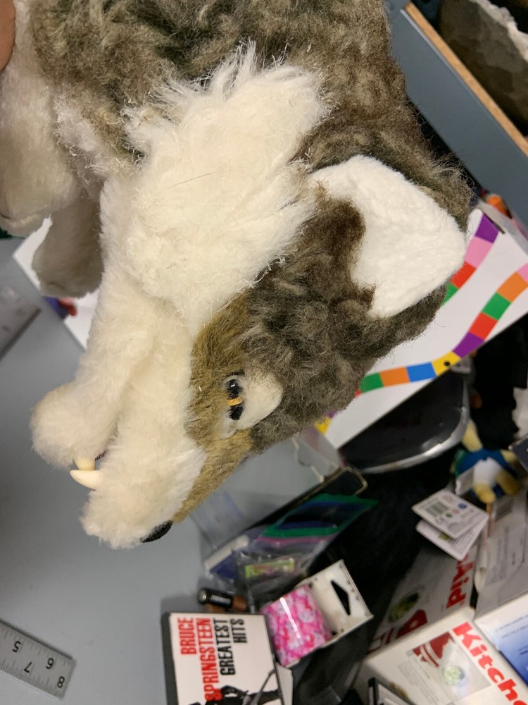Folkmanis Gray Wolf Puppet with Teeth