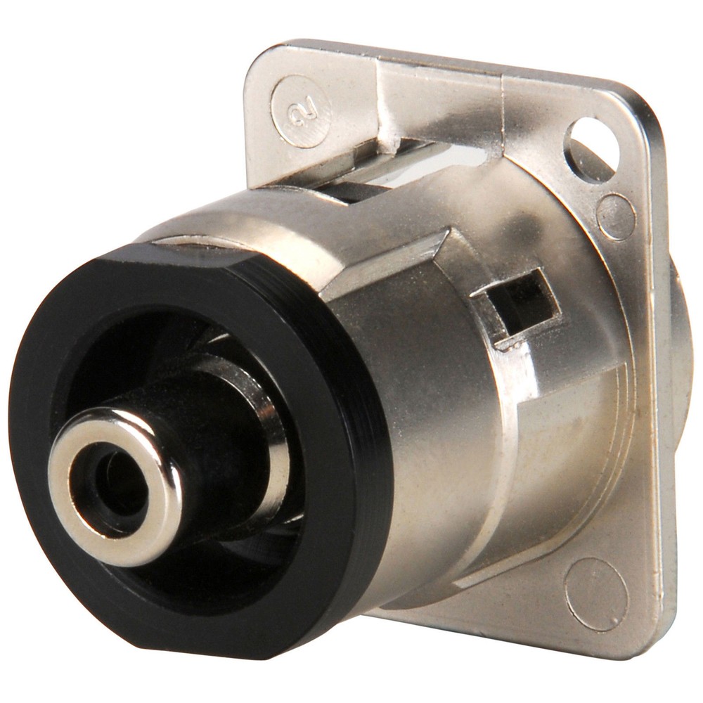 (2 Pack) Switchcraft EHRCA2X RCA Panel Mount Feed Thru Jack Connector, Nickel