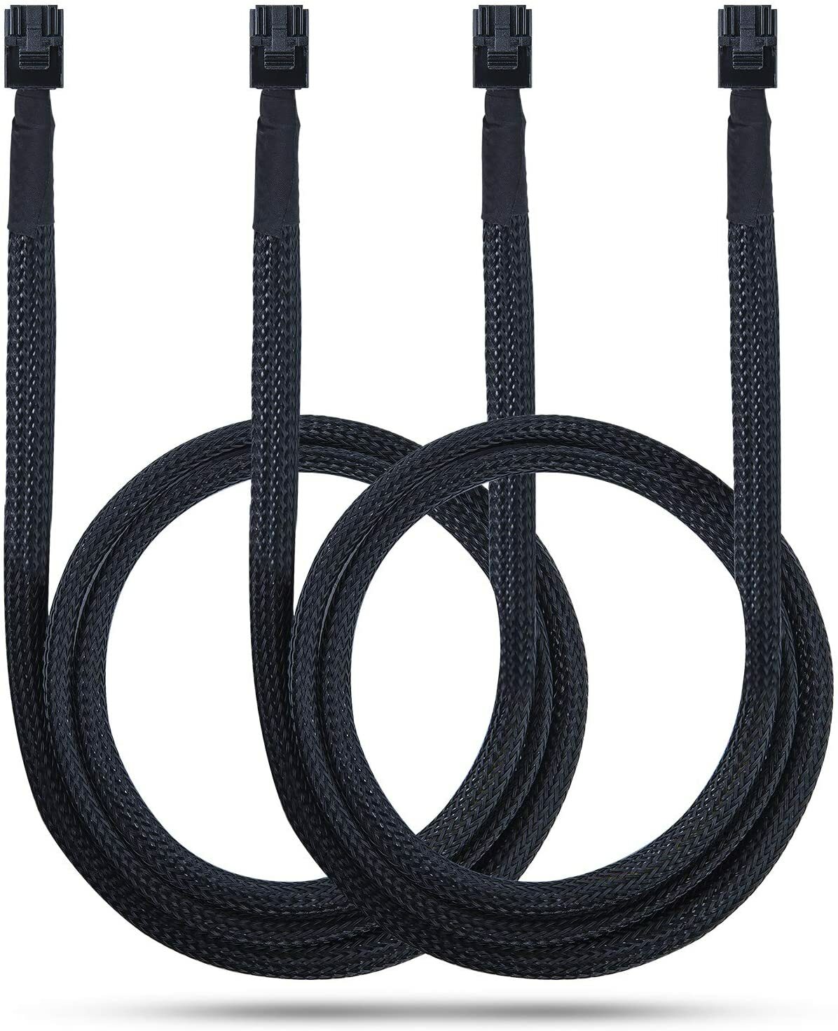 2 Packs 12G Internal HD Mini SAS SFF-8643 to SFF-8643 Cable 100-Ohm 0.5~1 merer