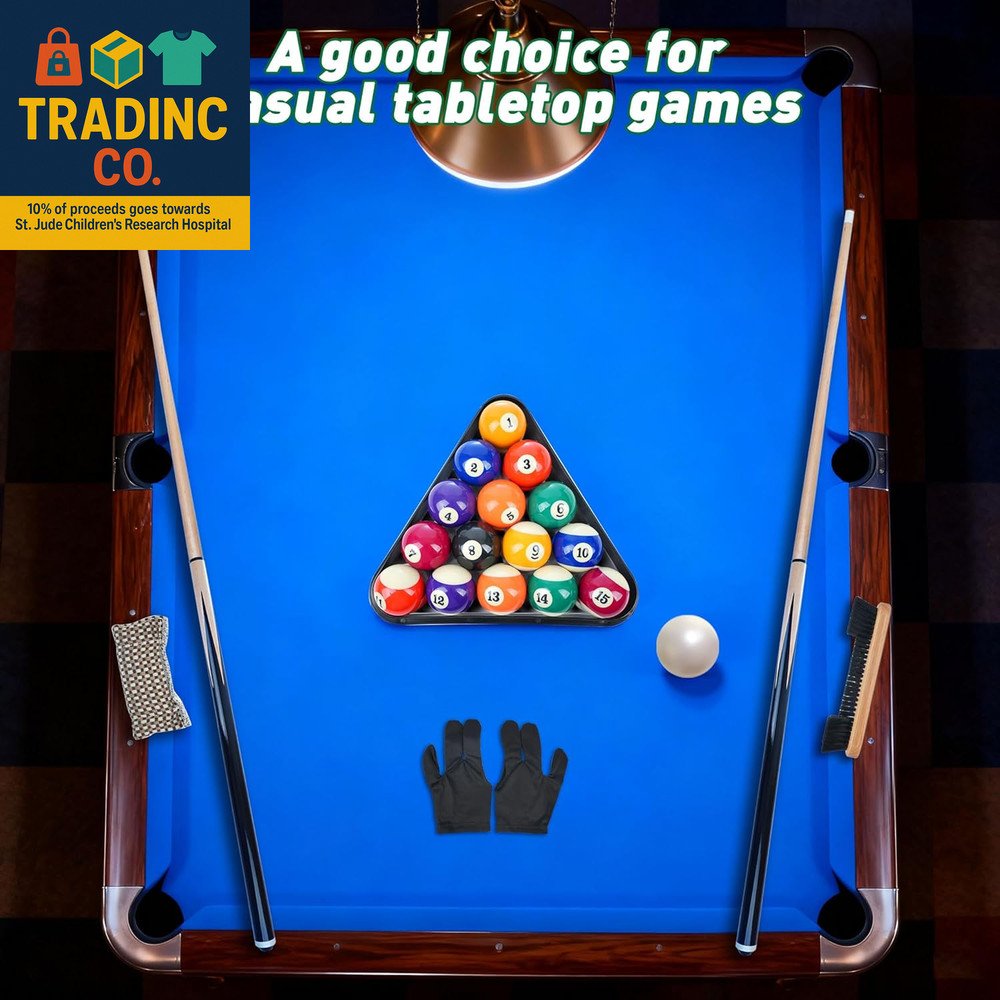 Pool Balls Billiard Set, Pool Table Accessories Kit, Complete Billiard Game Kit,