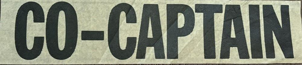 Original Vintage CO-CAPTAIN Iron On Transfer