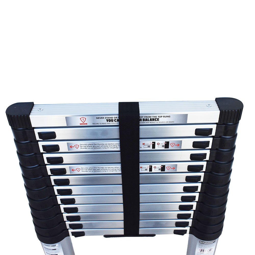 14.5FT Aluminum Extension Telescoping Heavy Duty Lightweight Step Ladder 330lbs