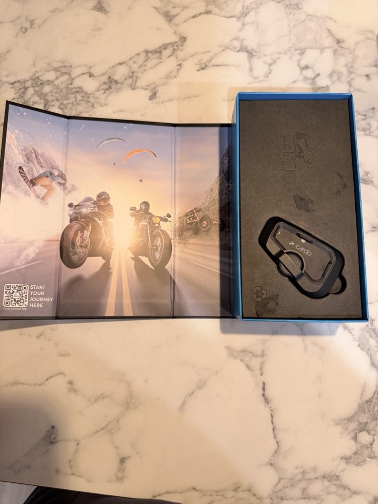 Cardo Freecom 2X Single Headset Motorcycle Intercom Scala Rider Bluetooth JBL