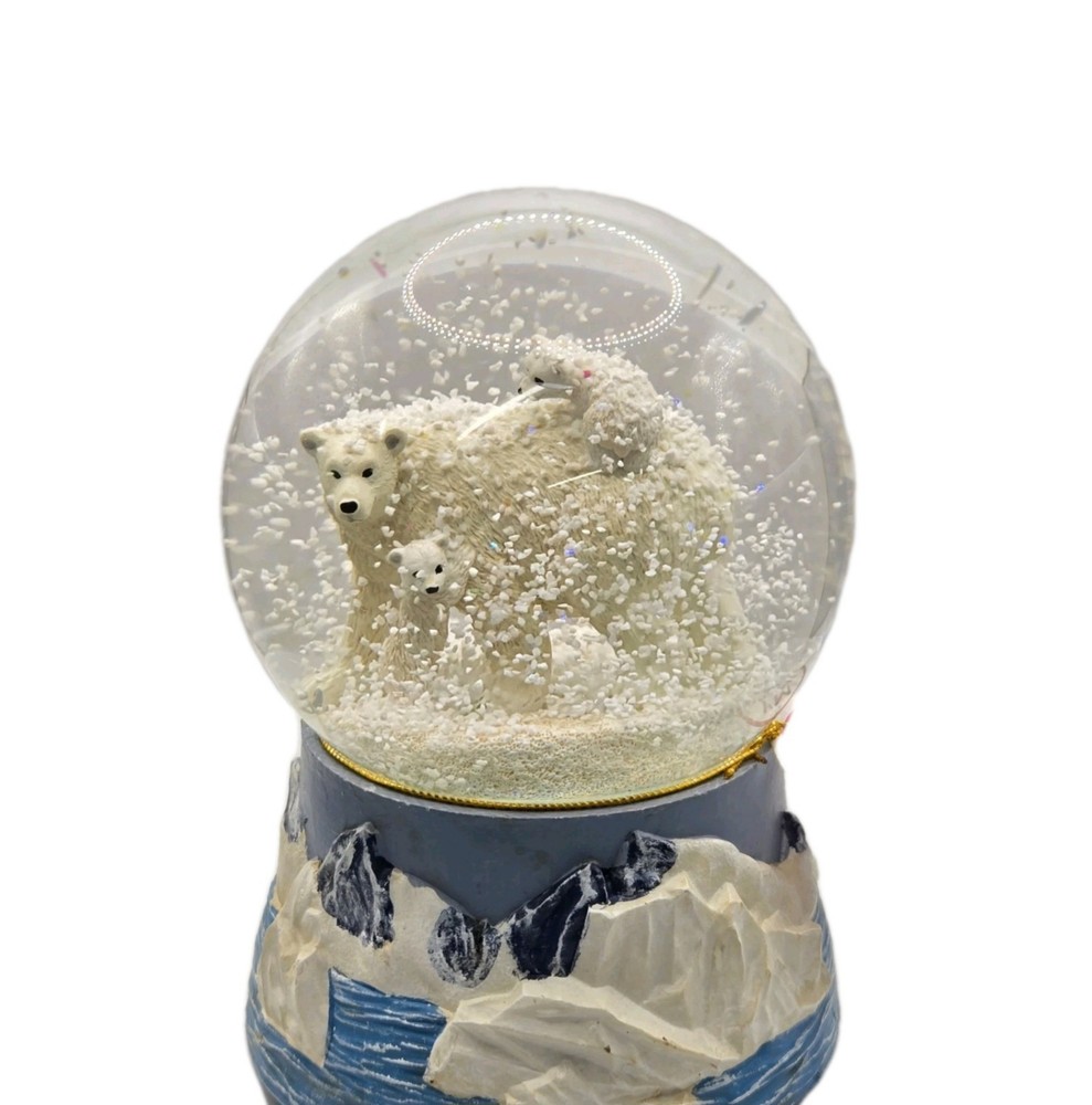 Polar Bear Holiday Snow Globe