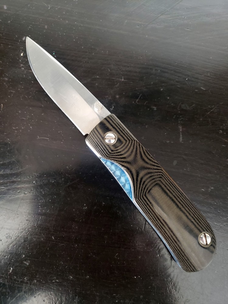 Kevin Hoffman Custom Knife Titanium Micarta