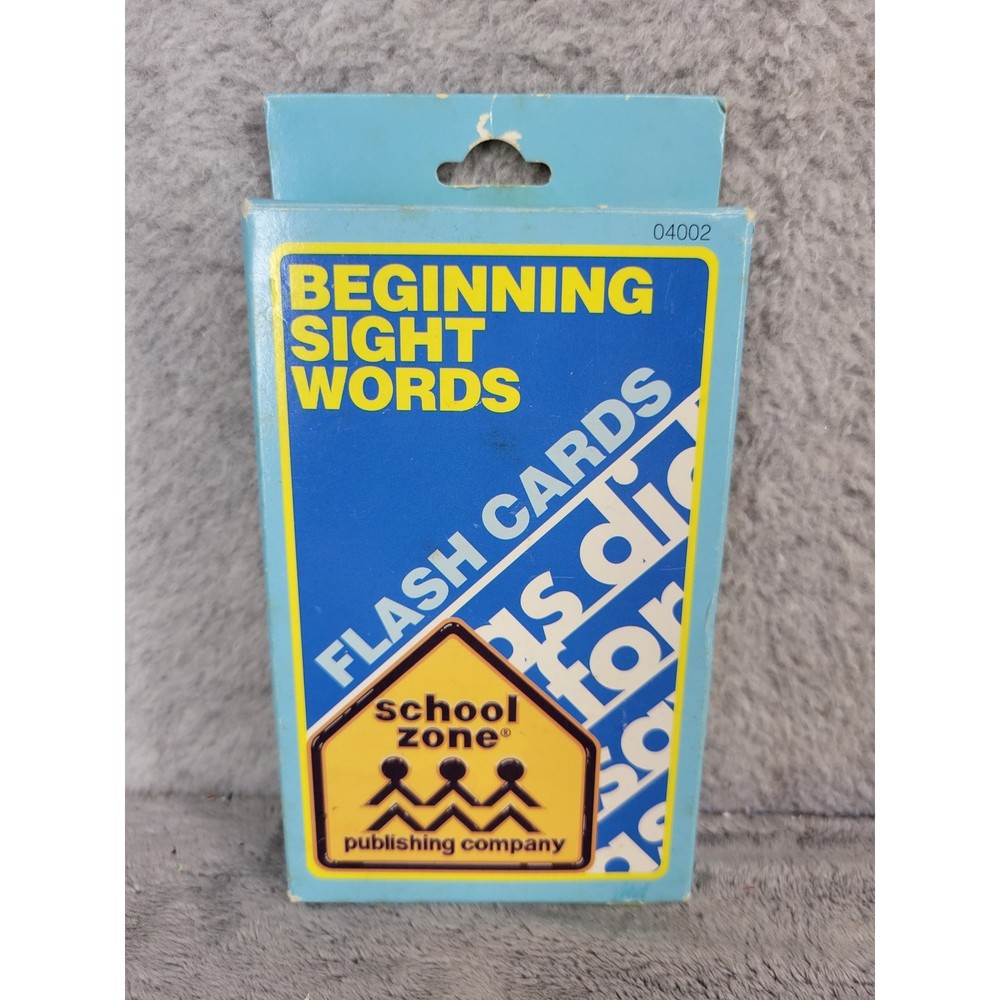 School Zone Beginning Sight Words Flash Cards Learning Educational Childrens