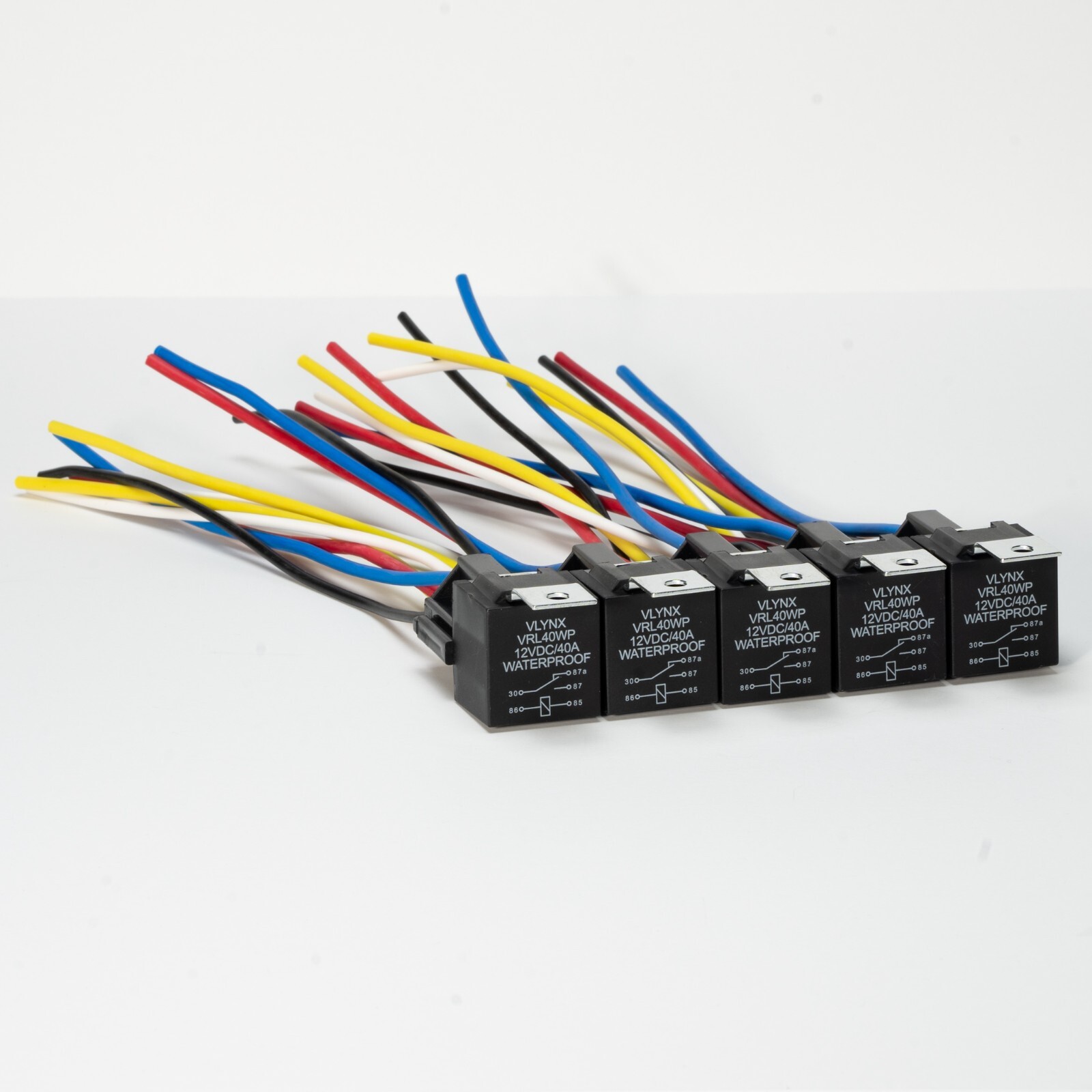 QTY1 CAR RELAY +(1) 5 PIN SOCKET 12V VOLT DC 40A WEATHERPROOF & WATERPROOF SPDT