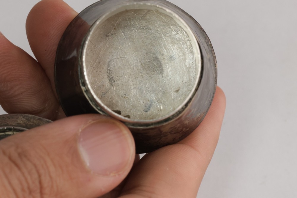 Solid Sterling Silver Plain Vintage Tobacco or pill container