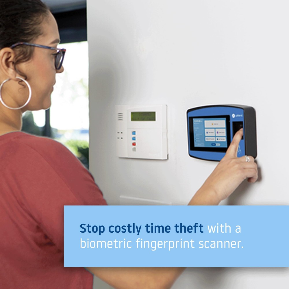 NX2500 Biometric Fingerprint Time Clock, RFID, PIN, Cloud-Based, Payroll Ready