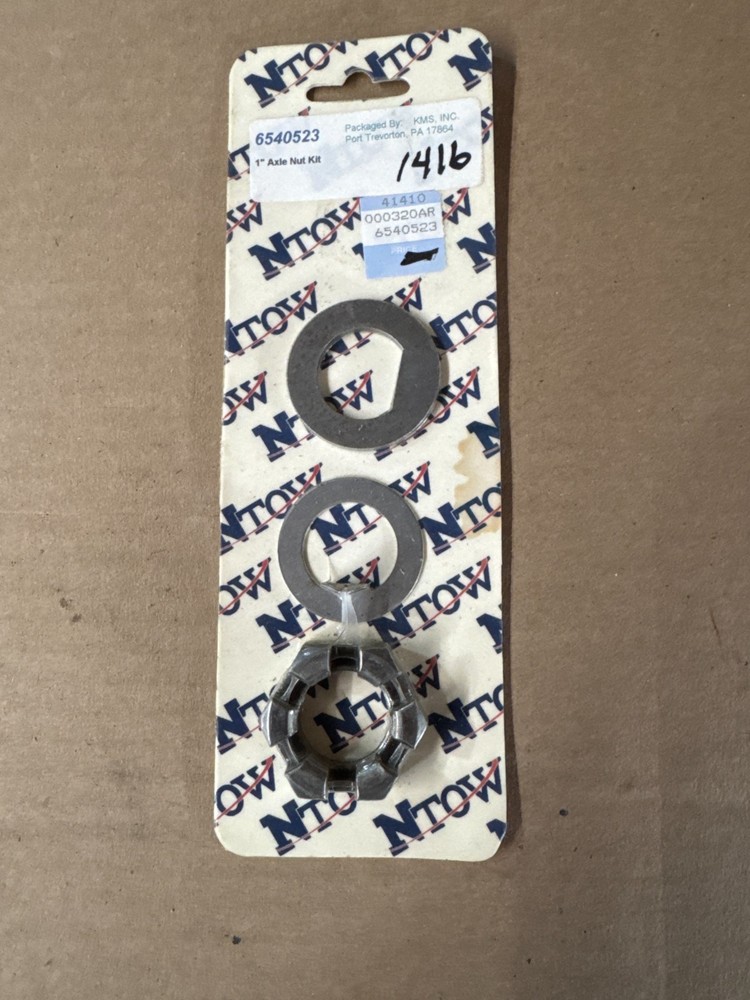 NTOW 6540523 1'' AXLE NUT KIT