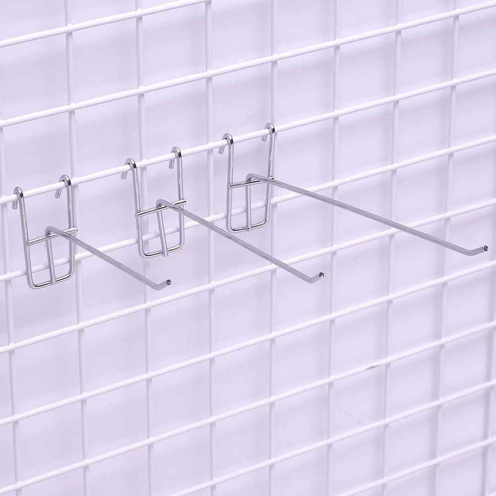 Stainless Steel Grid Wall Bracket Peg Board Display Hook for Panel for Superm...