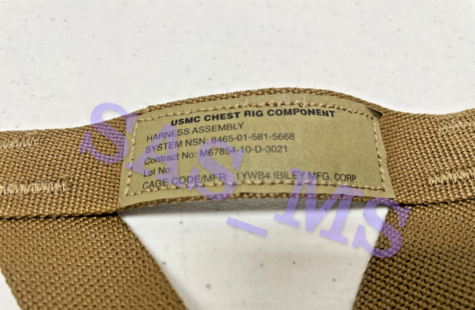 USMC COYOTE CHEST RIG TACTICAL ASSAULT PANEL TAP HARNESS ASSEMBLY SHOULDER STRAP