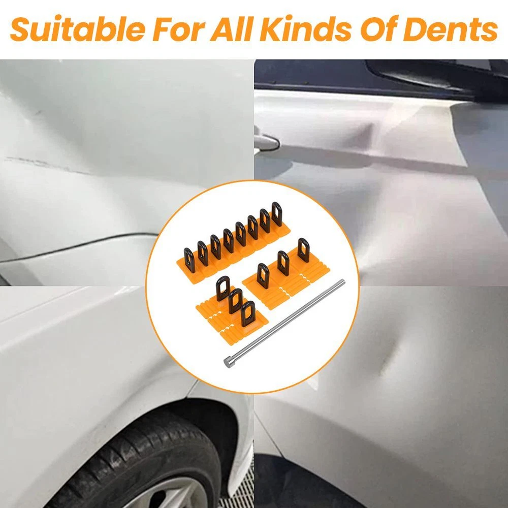 Auto Body Repair Kit Puller Glue Tabs Set Car Paintless Dent Removal Tool 4PCS