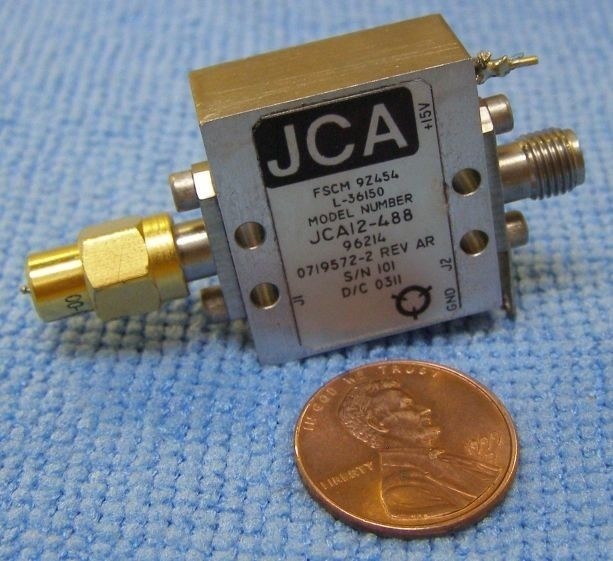 JCA MODEL JCA12-488 MICROWAVE AMPLIFIER.