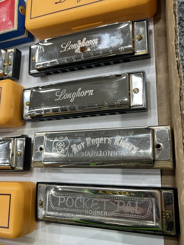 9 Miscellaneous Harmonica Lot-see Photos