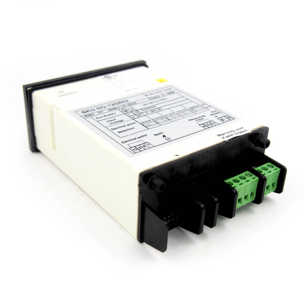 Dayton 12G502 Digital Panel Meter DC Voltage 0-20 VDC Input Range Red LED