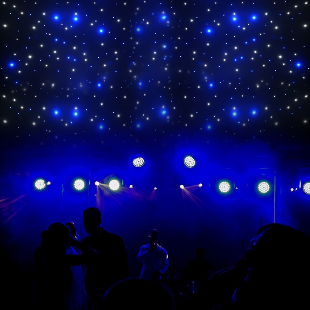 Star Stage Backdrop Star Curtain LED DMX512 Background Starry Sky W/ Controller