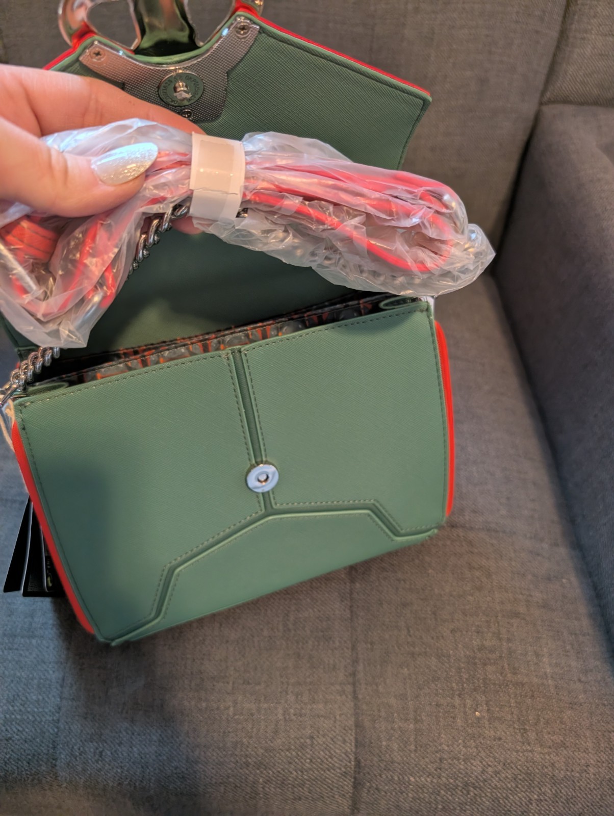 Loungefly Star Wars Boba Fett Cosplay Crossbody Bag Purse Green New NWT