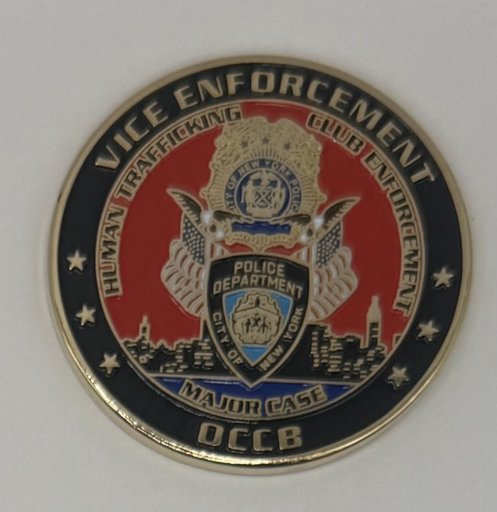 NYPD OCCB VICE Enforcement Challenge Coin