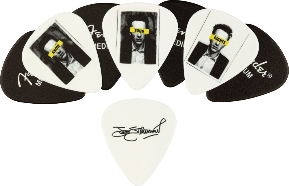 Fender Joe Strummer Know Your Rights Collector's Pick Tin, 8 Medium Picks