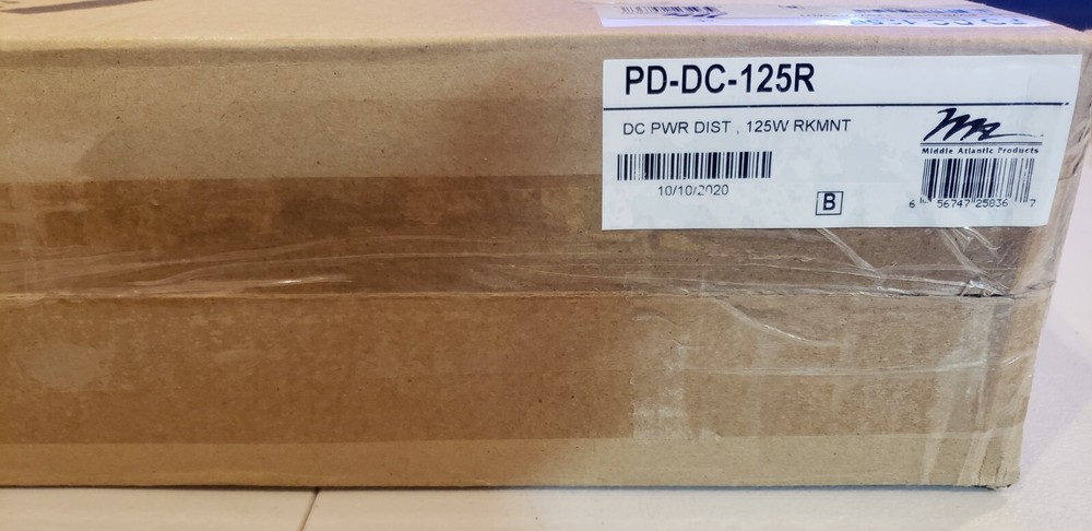 Middle Atlantic PD-DC-125R 125W Multi-Mount Universal DC Power Distribution