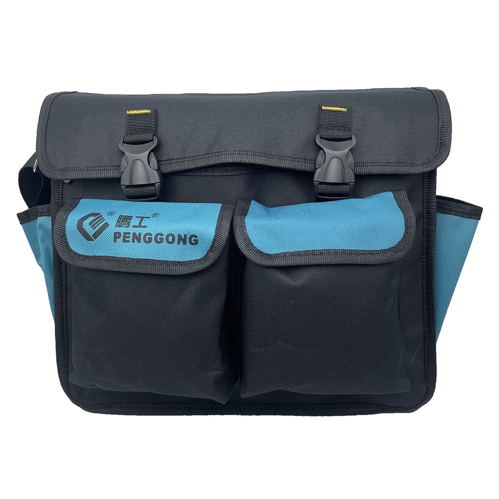 14" Electrician Tool Storage Bag Adjustable Shoulder Strap Oxford Multi Pockets