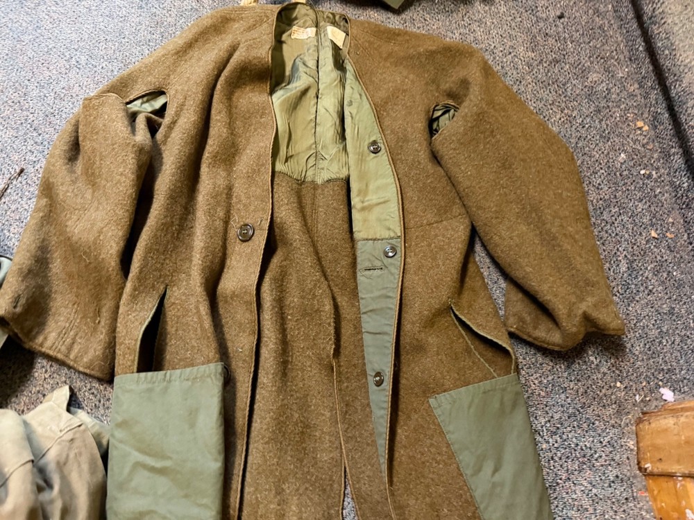 ORIGINAL WWII US ARMY WINTER M1938 GREATCOAT OVERCOAT LINER INSERT- LARGE LONG