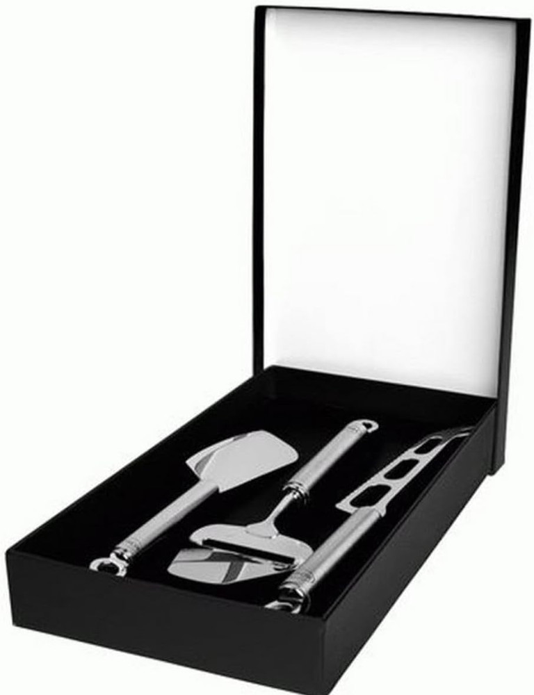 Cheese Set in Gift Box, Silver