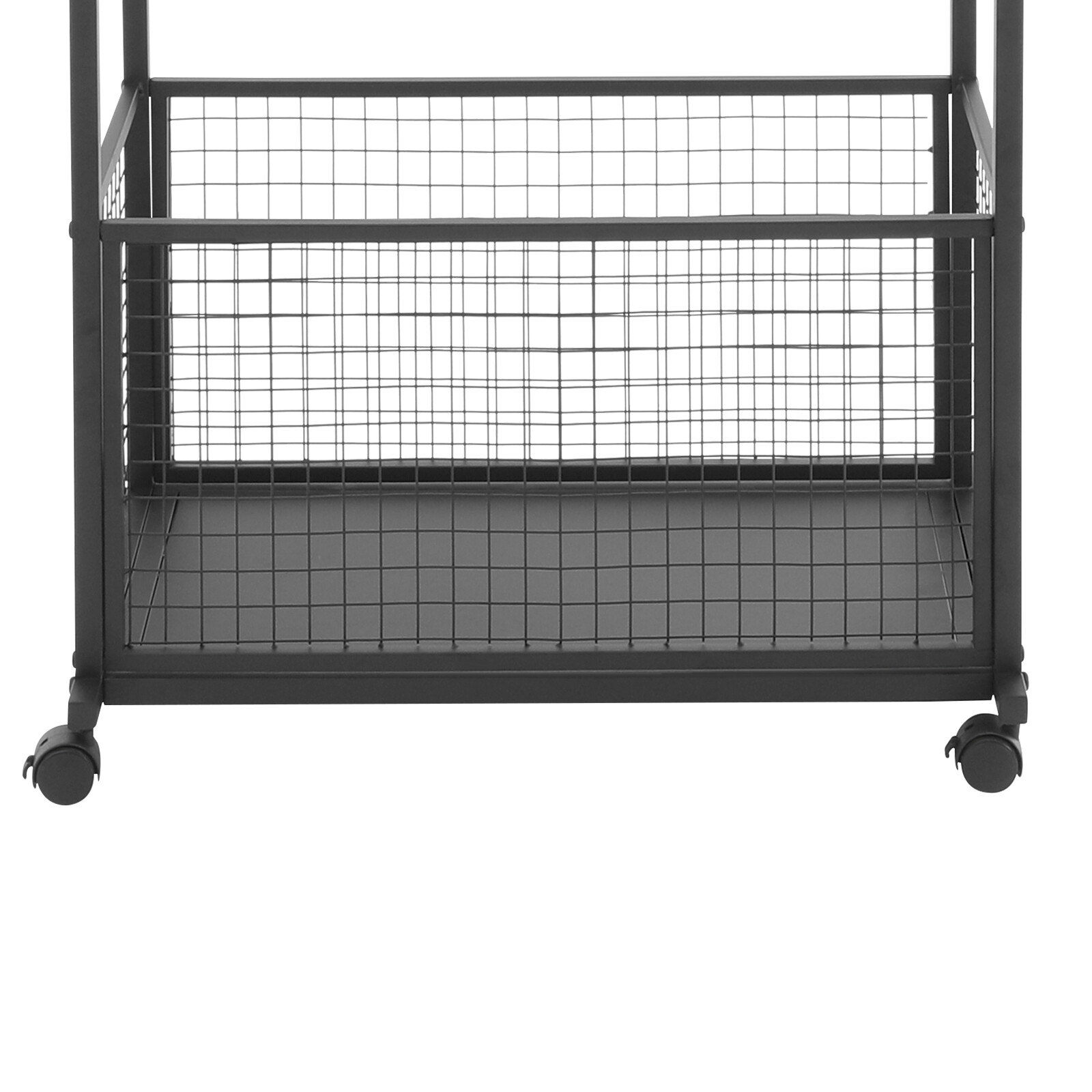 16-Tier Double-Sided Ribbon Holder Organizer Rack Ribbon Storage Holder W/ Wheel