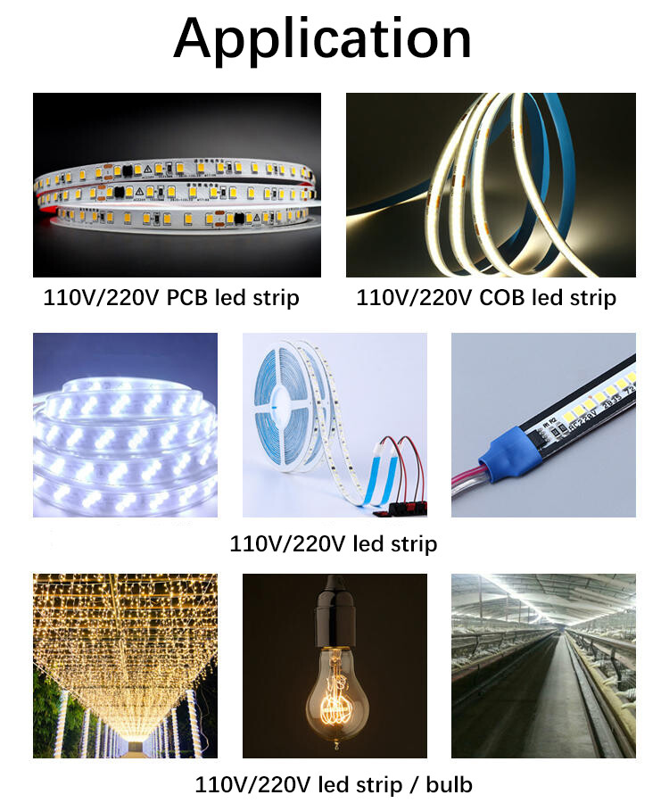 LED Dimmer Switch for 110V 220V Single Color LED Light Strip Dimming Controller