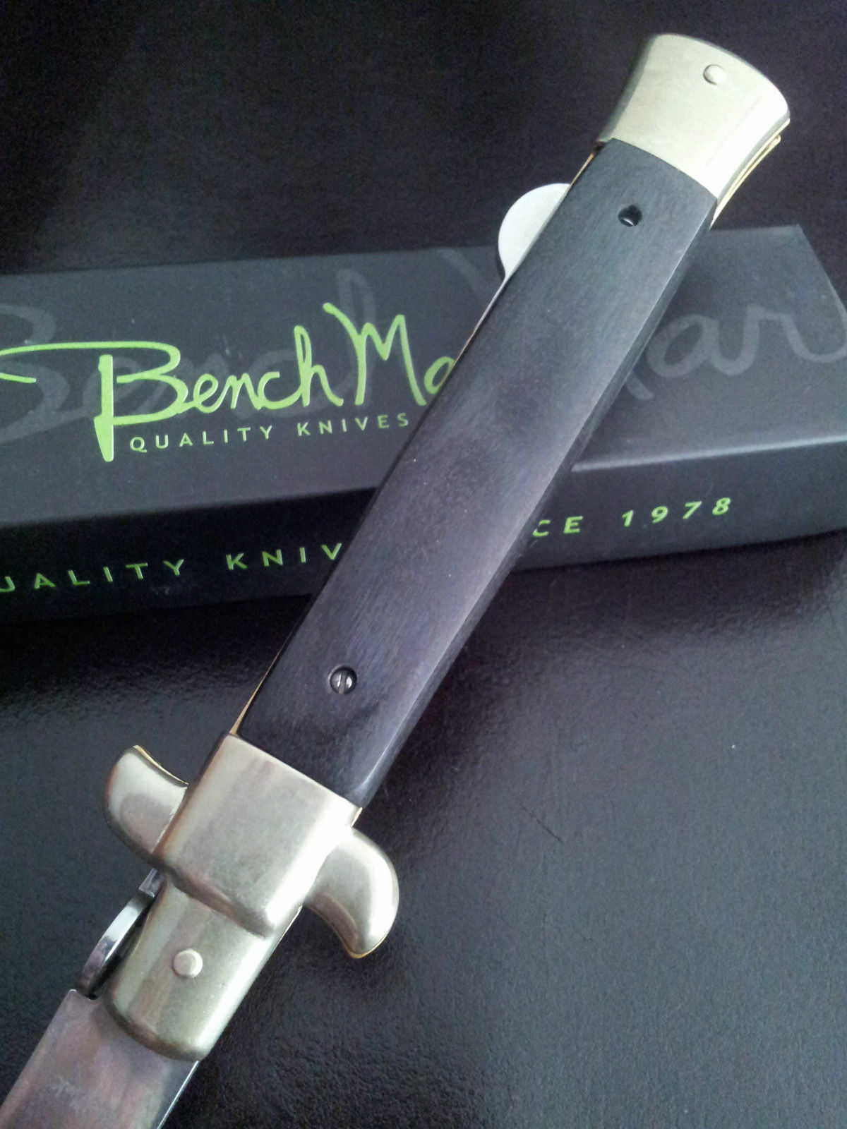 Large Bench Mark Stiletto - 10.75" Heavy Duty Lockback Folding Knife - NEW