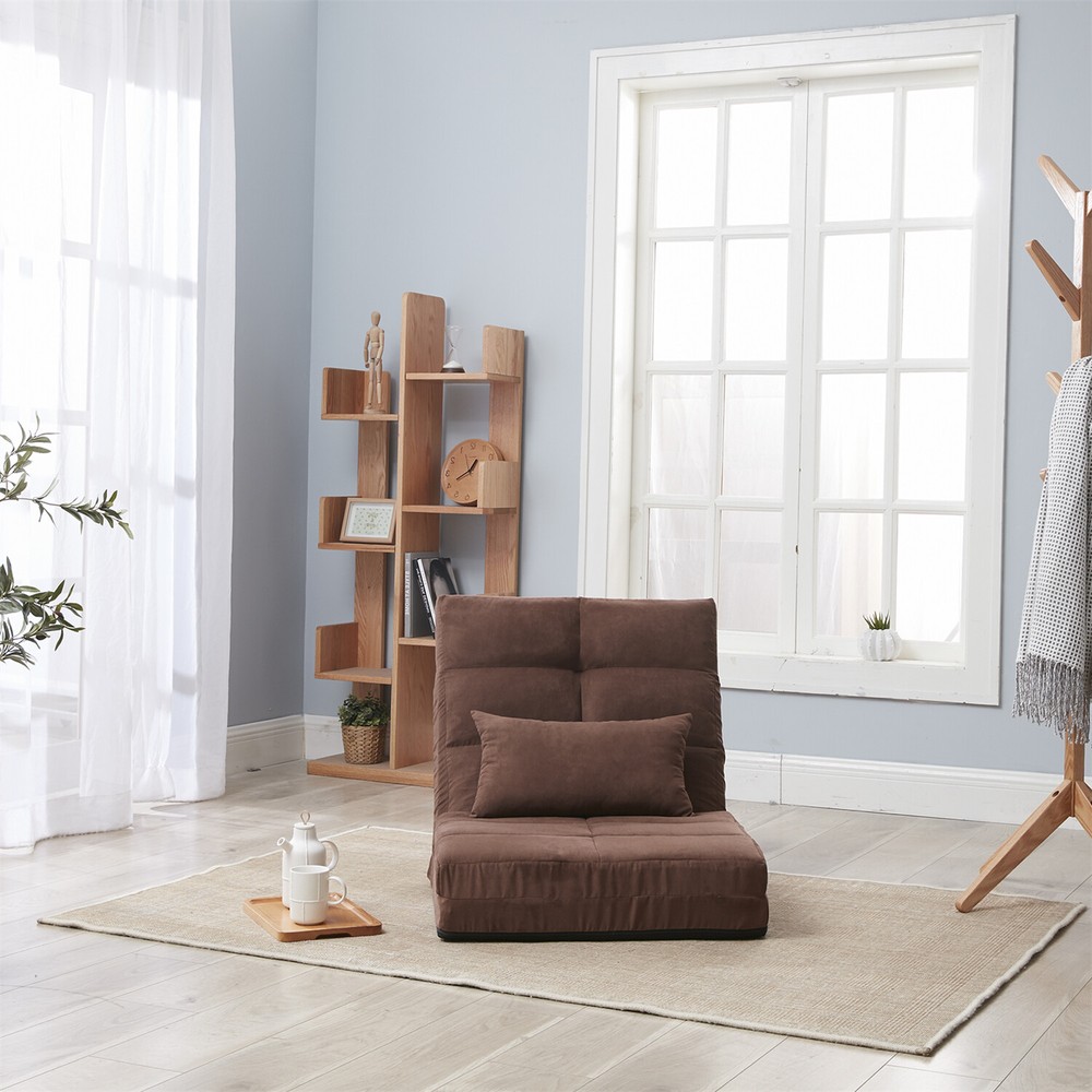 Convertible Sofa Bed Adjustable Floor Sofa Single Sofa Chair Folding Sofa Bed
