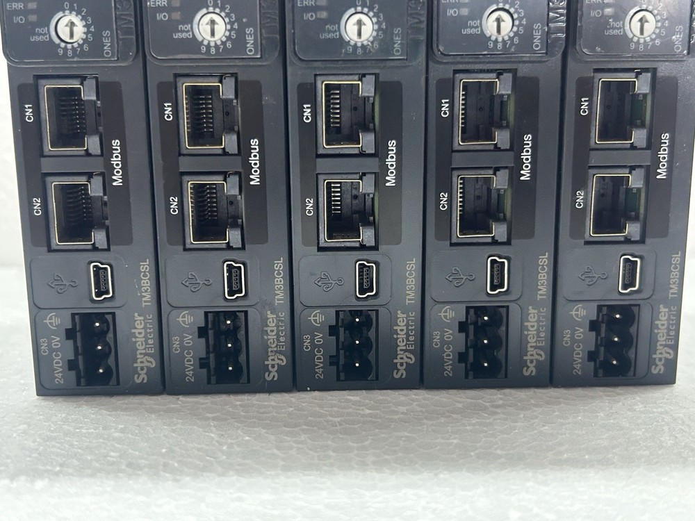 LOT OF 5PCS SCHNEIDER TM3BCSL I/O DISTRIBUTED OPTIMIZED BUS COUPLER MODULE