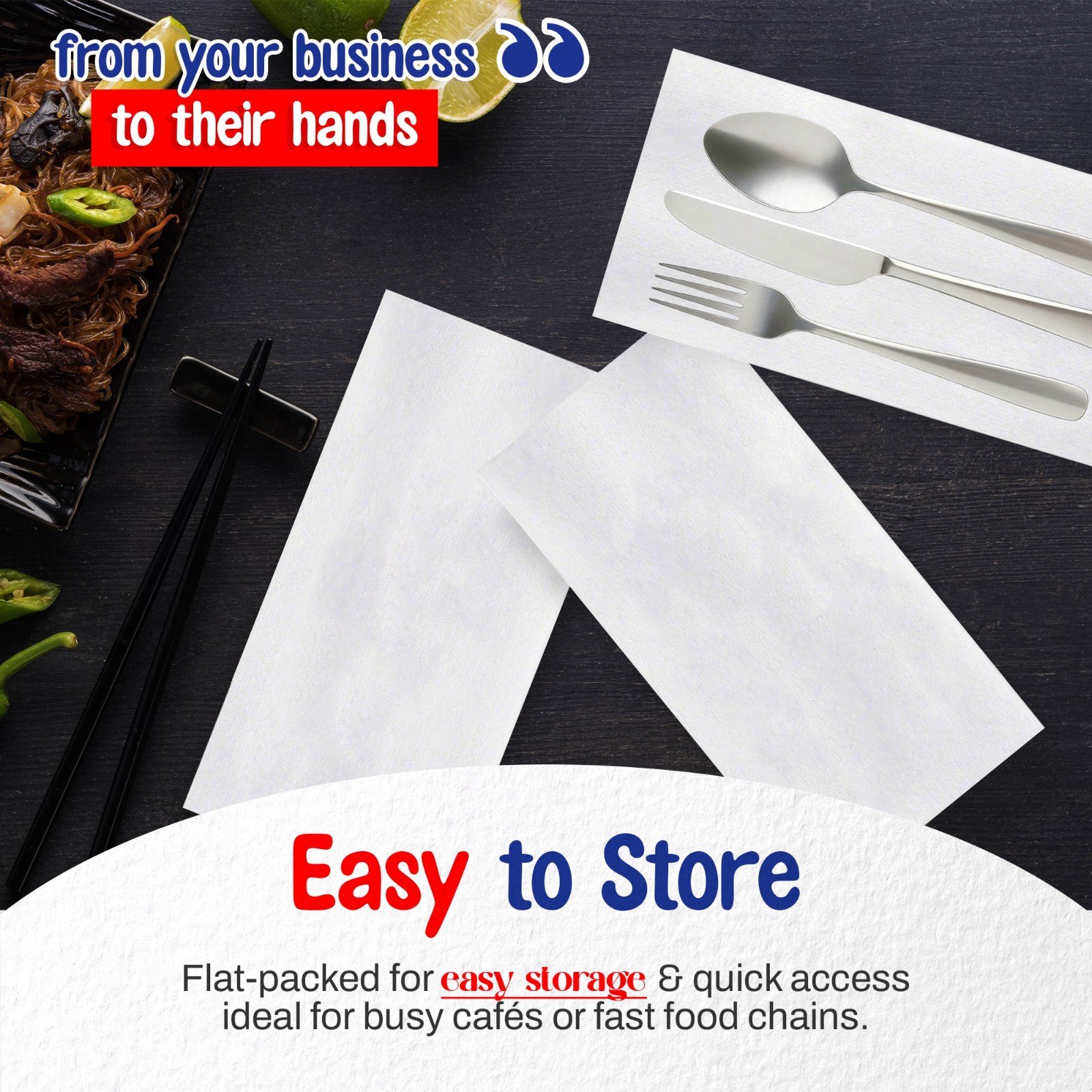 MT Products White Linen-Feel Guest Towels 12"x17" Airlaid Napkins - Pack of 50