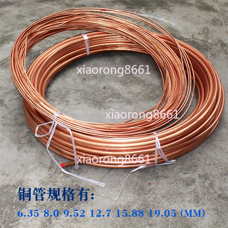 Refrigeration Tubing Copper Tubing Coil Capillary OD1.6 /1.8 /2.5 /3.0 /9.52mm