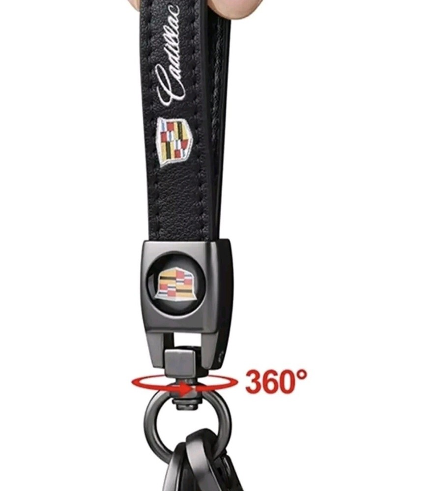 Cadillac Leather Keychain NEW!