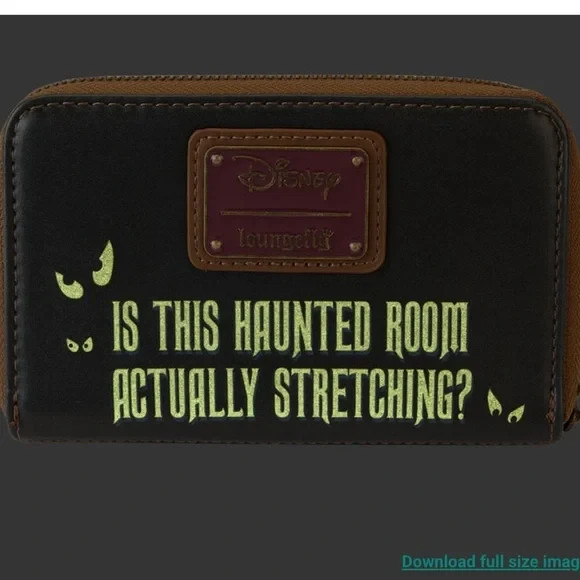 Loungefly Disney Haunted Mansion Stretching Portraits Zip-Around Wallet