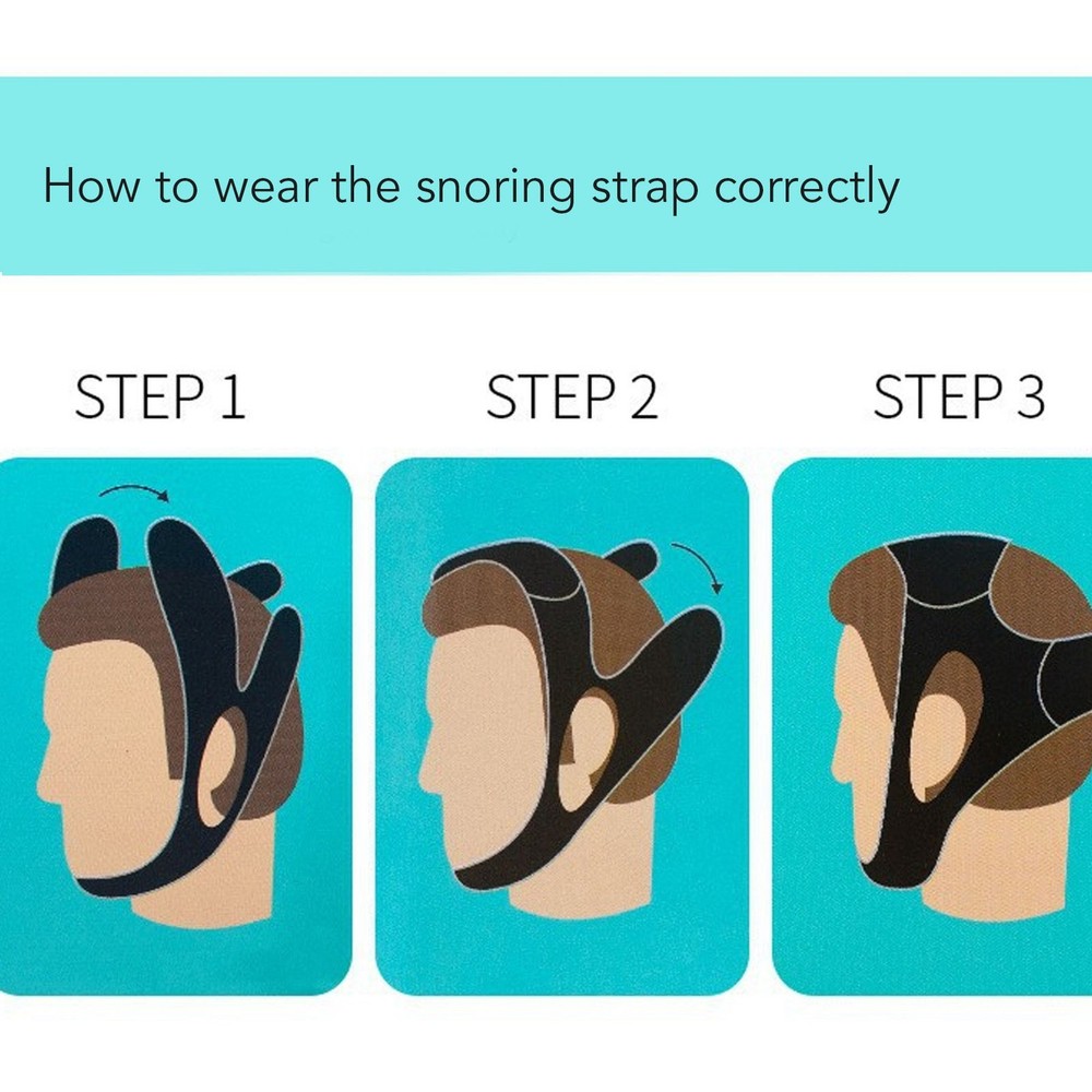 Anti Snoring Chin Strap Keep Mouth Closed While Sleeping SBR Snoring Solution❀