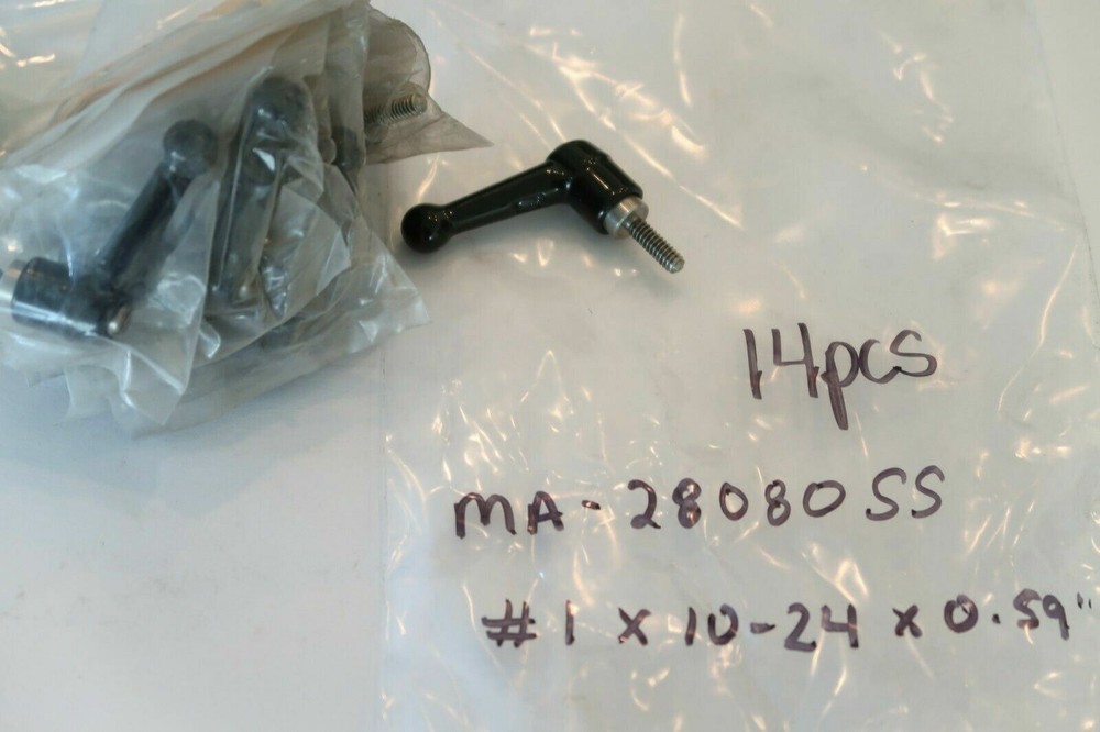 MONROE ENGINEERING MA-28080SS #1, 10-24 Stud SS Insert Adjustable Handle