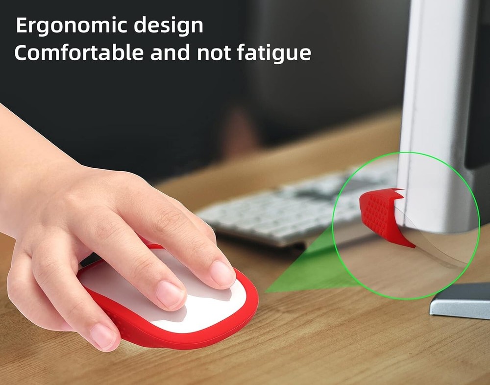 Protector de silicona para Magic Mouse de Apple y iMac (negro)