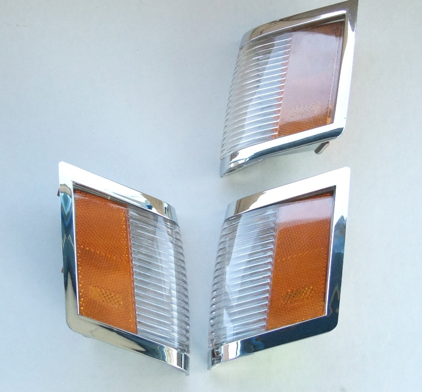 1984-87 Turbo T-type Regal Grand National Front Marker Light Lens Set Chrome