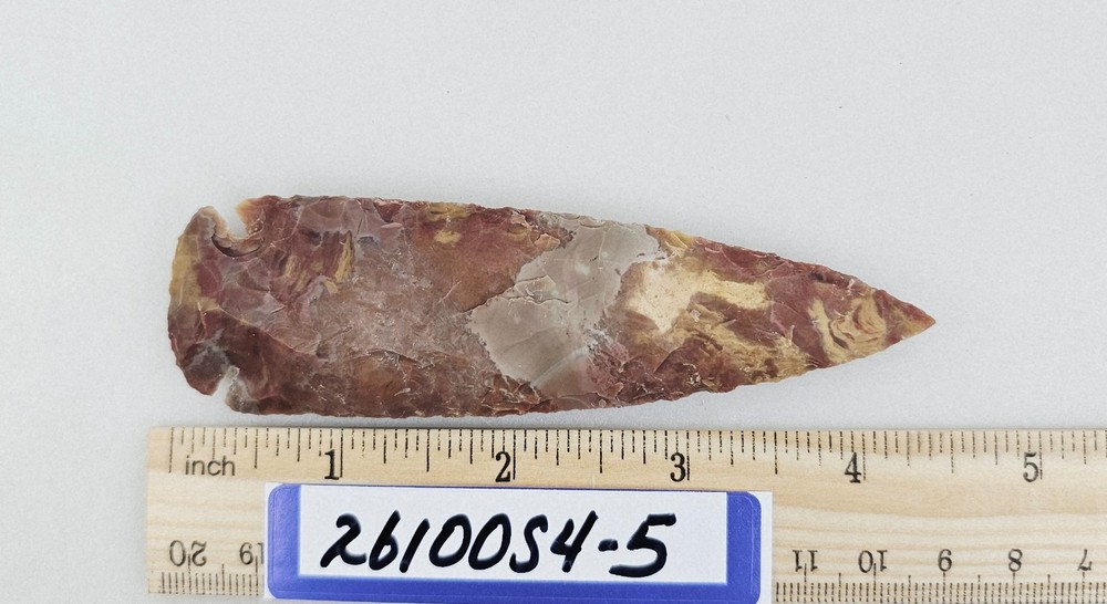 4.25" Spearhead - Lance Head - Drill Point - Hand Knapped Agate