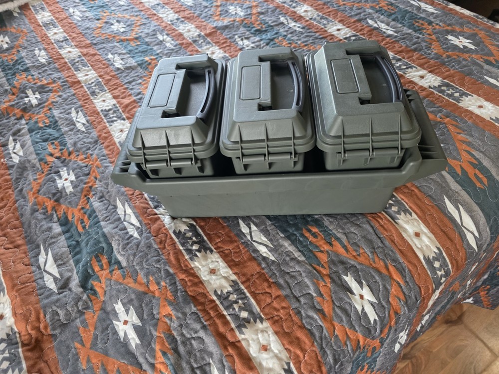 3 Pack Mini Ammo Box Set With Crate