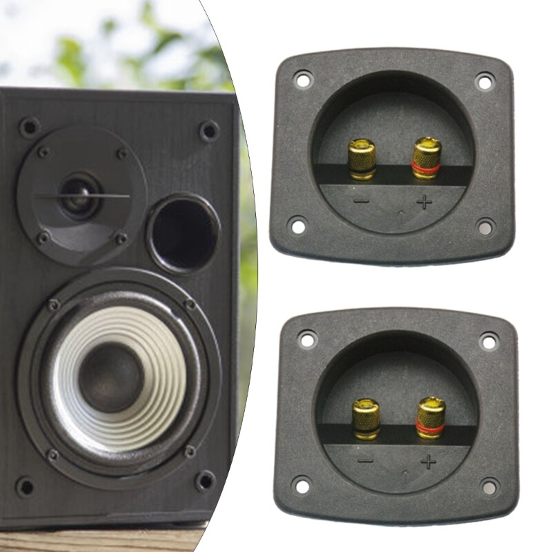 2Pcs Speaker Box Terminals Binding Post Stereos Screw Cup Wire Terminals Cup